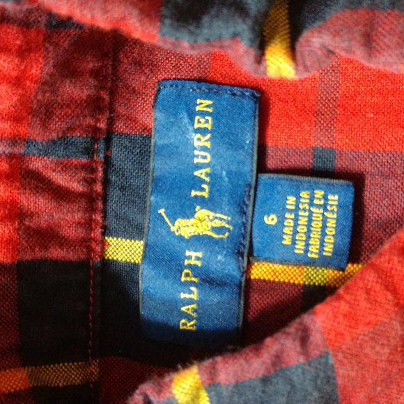 Polo Ralph Lauren Boys Button Down Shirt Size 6 - Picture 4 of 5